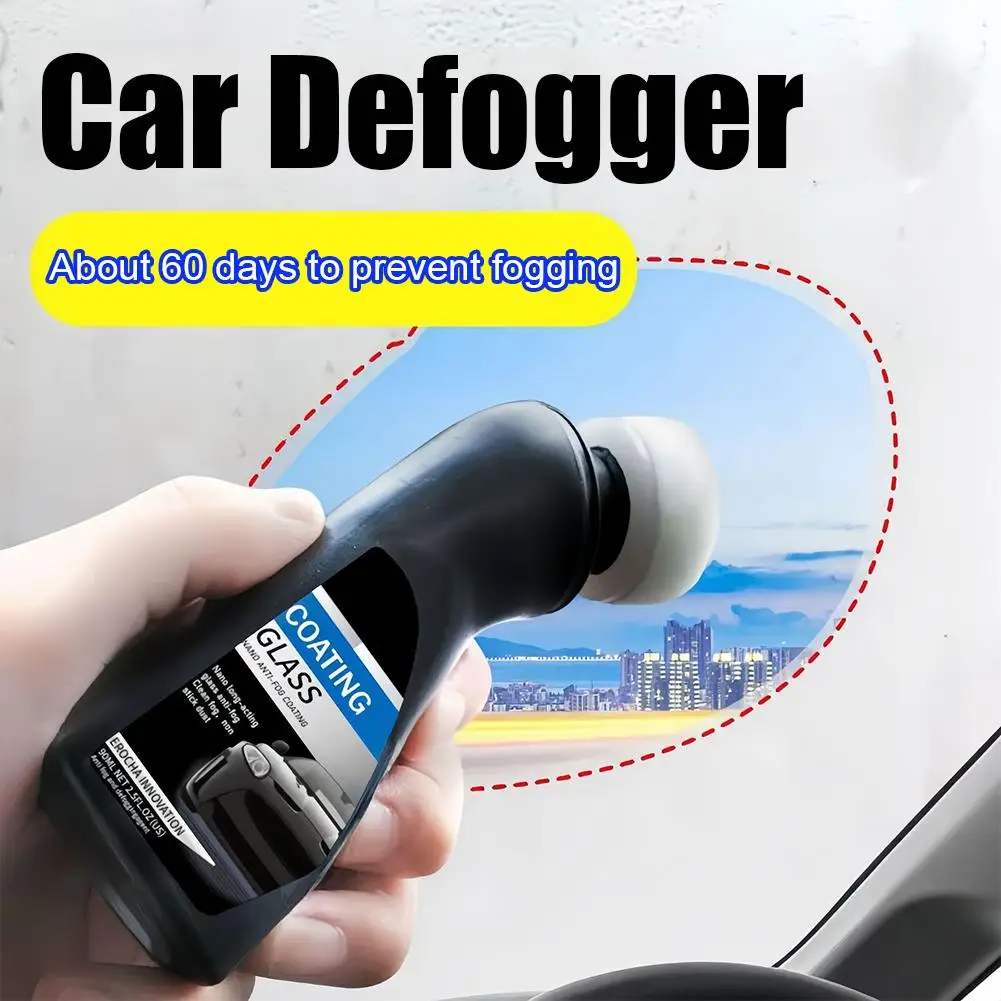 1/2PCS Car Anti-fog Spray Glass Antifog Coating Agent Defogger Auto Windows Screens Mirror Windshield Defogging Cleaner