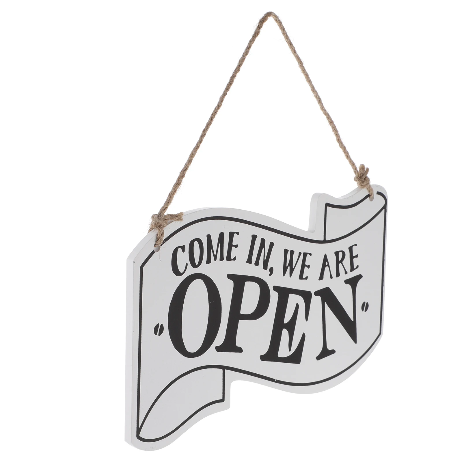 

Wood Open Close Signs Vintage Door Hanging Sign for Shop Home Cafe with Rope Decorative Plaque Wall Window Display