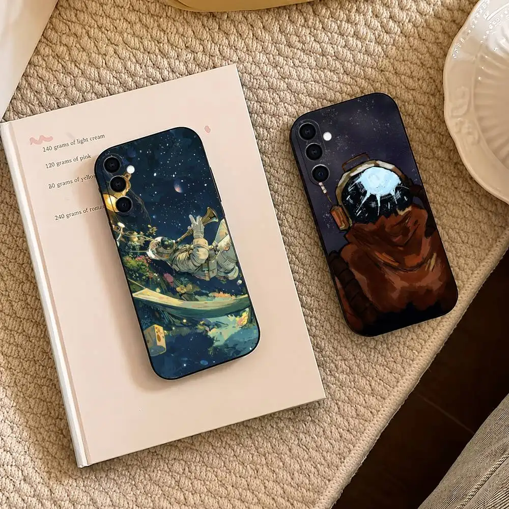 To Explore Outer W-Wilds funny  Phone Case Black Silicone Soft For Samsung A73,A72,A71,A70,A53,A52,A51