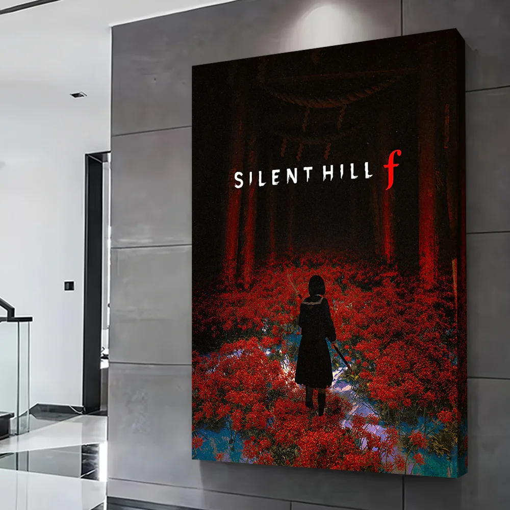 Silent Hill F Game Printing Poster Customizable Pictures Wall Art Canvas Painting for Gamer Decoration Interior Accessories Room
