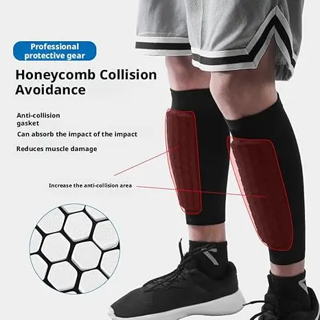 

Ski Shin Guards Gel Protective Sleeve Professional Crashproof Shin Guards for Skiing Sport Glove Safety Strap Elastic Ski Glove