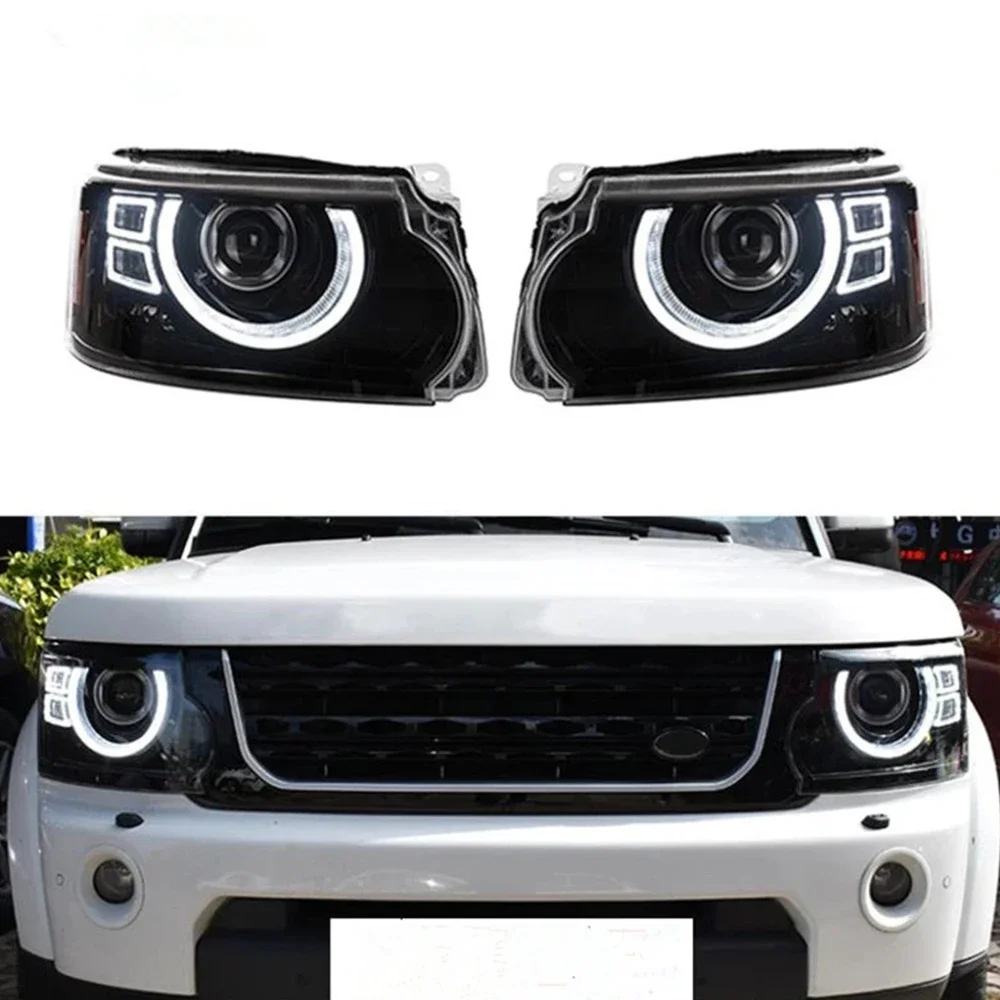 High Brightness Beam Angel LED Headlights For Discovery 4 2010-2017 Head Lamp