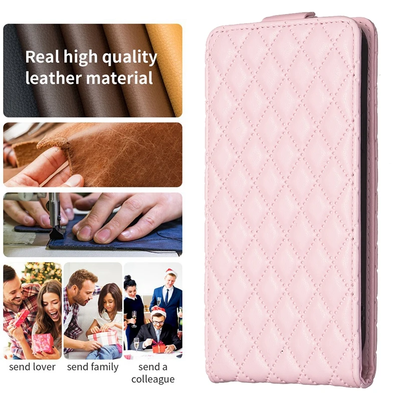 Small Fragrance Leather Vertical Flip Case For iPhone 14 13 12 11 Pro Max 14Plus SE 2022 7 8 Plus XR X XS Max 6 6S Phone Cover