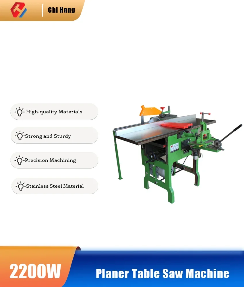 

ML392B Multi-function Electric Woodworking Planer 220V / 380V Square Hole Drill Stand Electric Planer Table Saw Machine