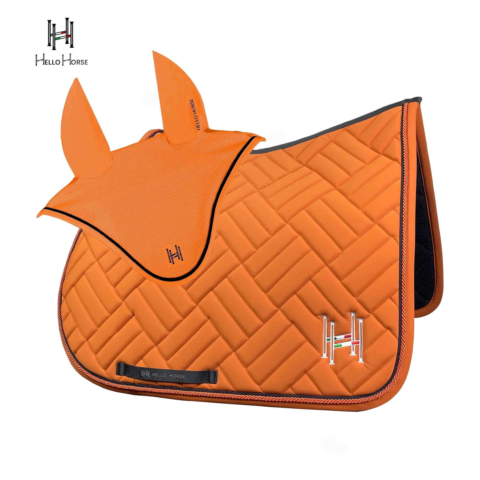 

Hello Horse Equestrian Saddle Pad Thick Shock Absorbing Horse Pad for Competition Training Colorful Matching Set Saddle Blanket