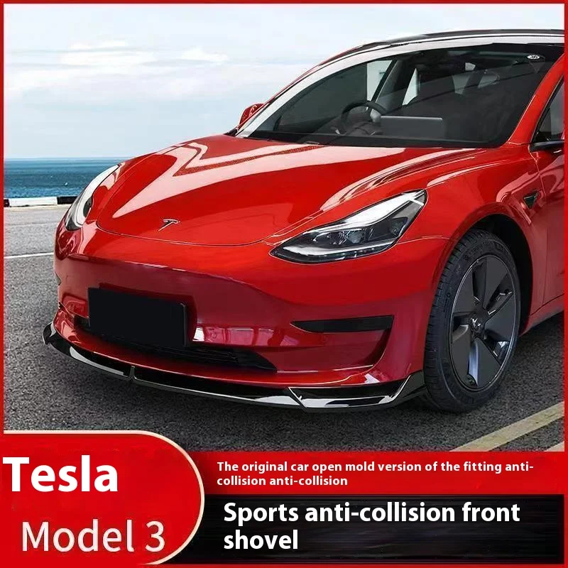 

Передний бампер, передняя губа, передняя Φ 2017-2023 для Tesla Model 3, модель Y Sedan, комплект спойлера