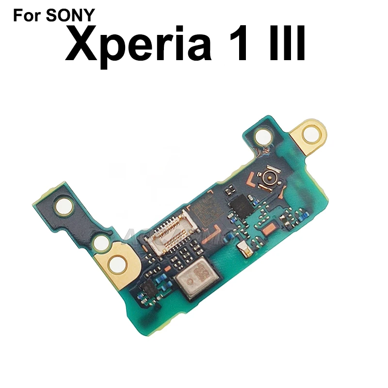 Aocarmo For Sony Xperia 1 III / X1iii MARK3 XQ-BC72 BC62 BC52 Bottom Microphone MIC PCB Circuit Board With Antenna Connector