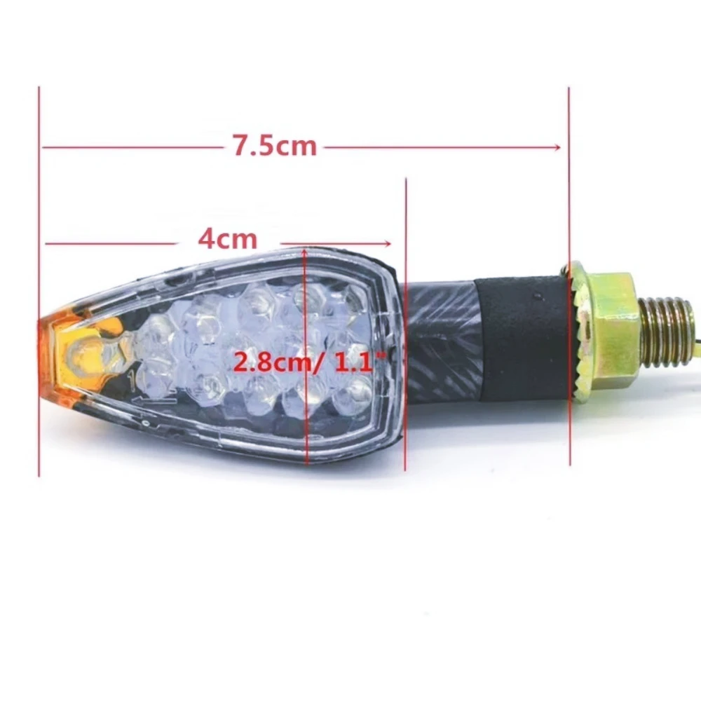 ZF-T 4 Uds. Intermitentes LED para motocicleta, luces de circulación diurna flexibles LED para motocicleta, accesorios universal