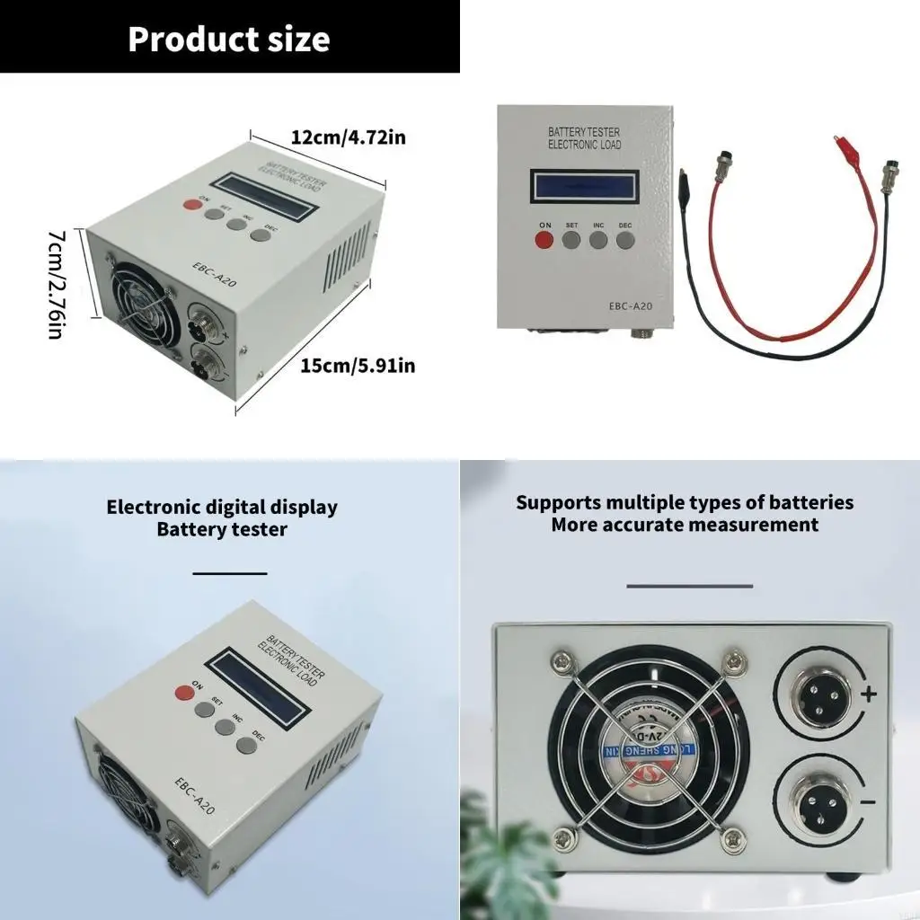 

Y5JB Battery Capacity Tester Multiple Function Support USB TTL Computer Connection