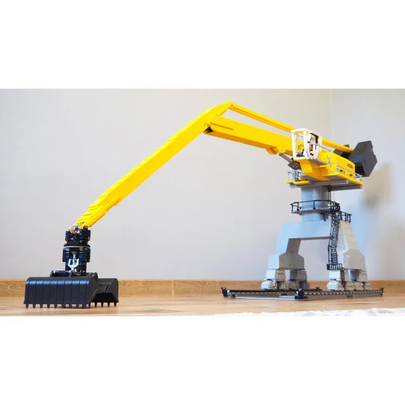 MOC-187812 Material gigante totalmente teledirigido, modelo de bloques de construcción con ladrillos, piezas 9605, juguete para regalo de cumpleaños para niños