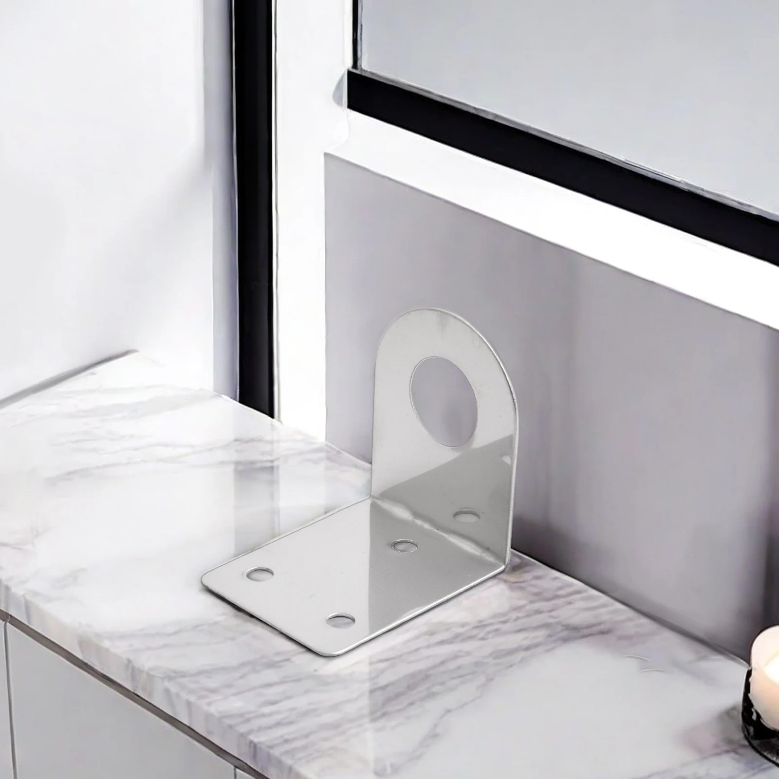Faucet Bracket For Water Tap Metal Bracket Hanging Plate Stainless Steel Right Angle Faucet Bracket Home Improvement Parts