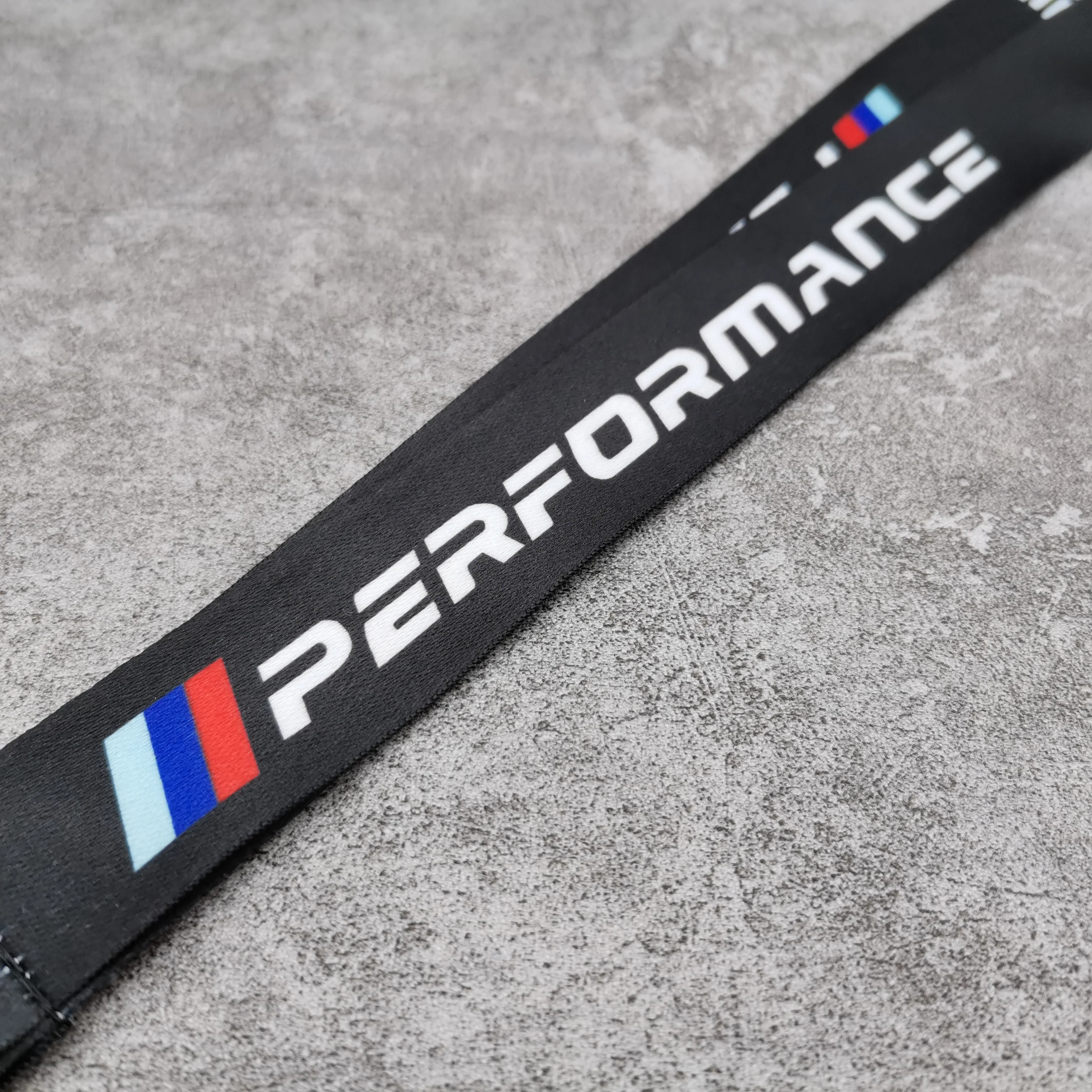 BMW Lanyard Nylon Printing Emblem Style Black White Red Blue Keychain for m Performance e90 e60 e46 car accessories Fashion Gift