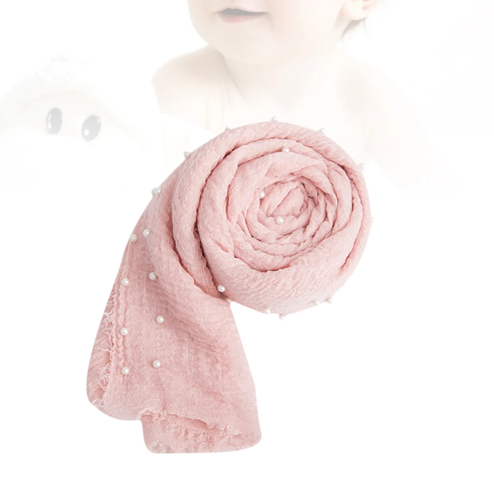 

Cotton Linen Wrap Baby Blanket Soft for Studio Baby Blanket For Studio Photograph Prop Lightweight Travel Easy Wash Blankets
