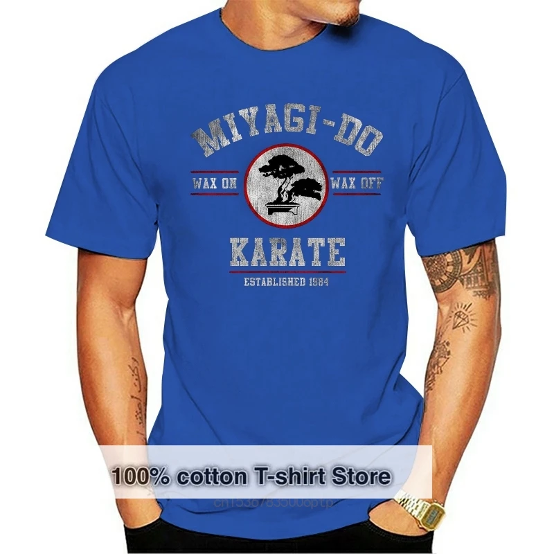 2024 Fashion Hot Miyagi Do Karate Kid Wax On Wax Off Men's T-Shirt Tee shirt