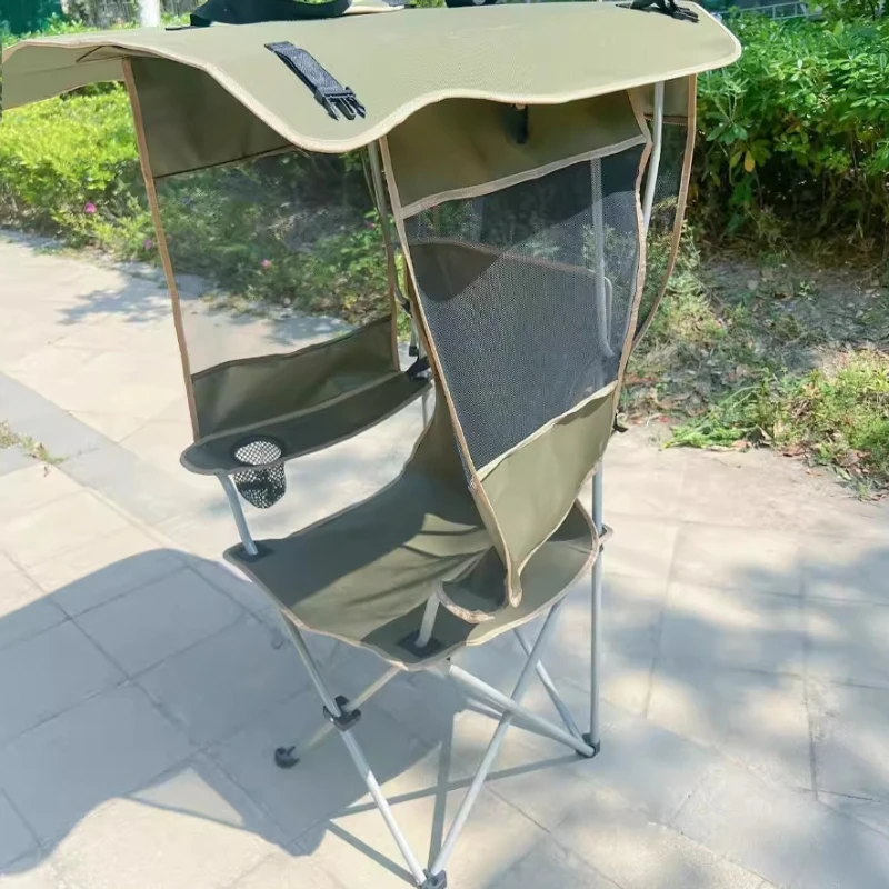 

Fishing Stool Shade Chair with Curtain, Portable Armchair