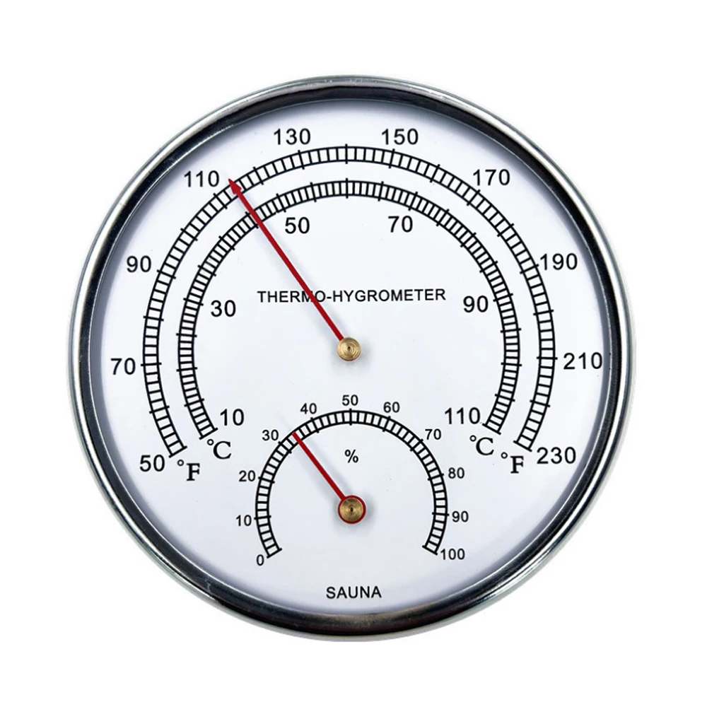 

128mm Indoor Thermometer Hygrometer High Precision Auto Measure Temperature Humidity Meter for Home Office