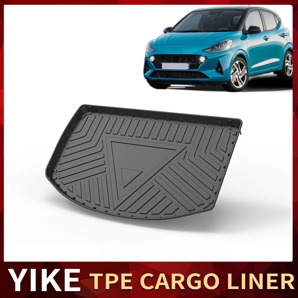 

For Hyundai Grand i10 AI3 2019-2023 Car Cargo Liner All-Weather TPE Non-slip Trunk Mats Waterproof Tray Trunk Carpet Accessories