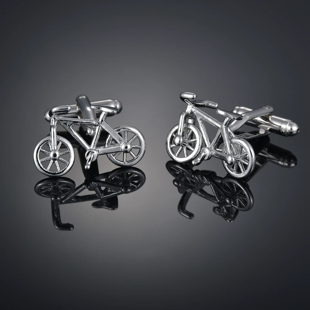 Novelty Vehicle Motorcycles/Bicycles/Racing/Cars cufflinks Plane/Wooden/Horse/Bus Modeling men\'s French shirts cuff links