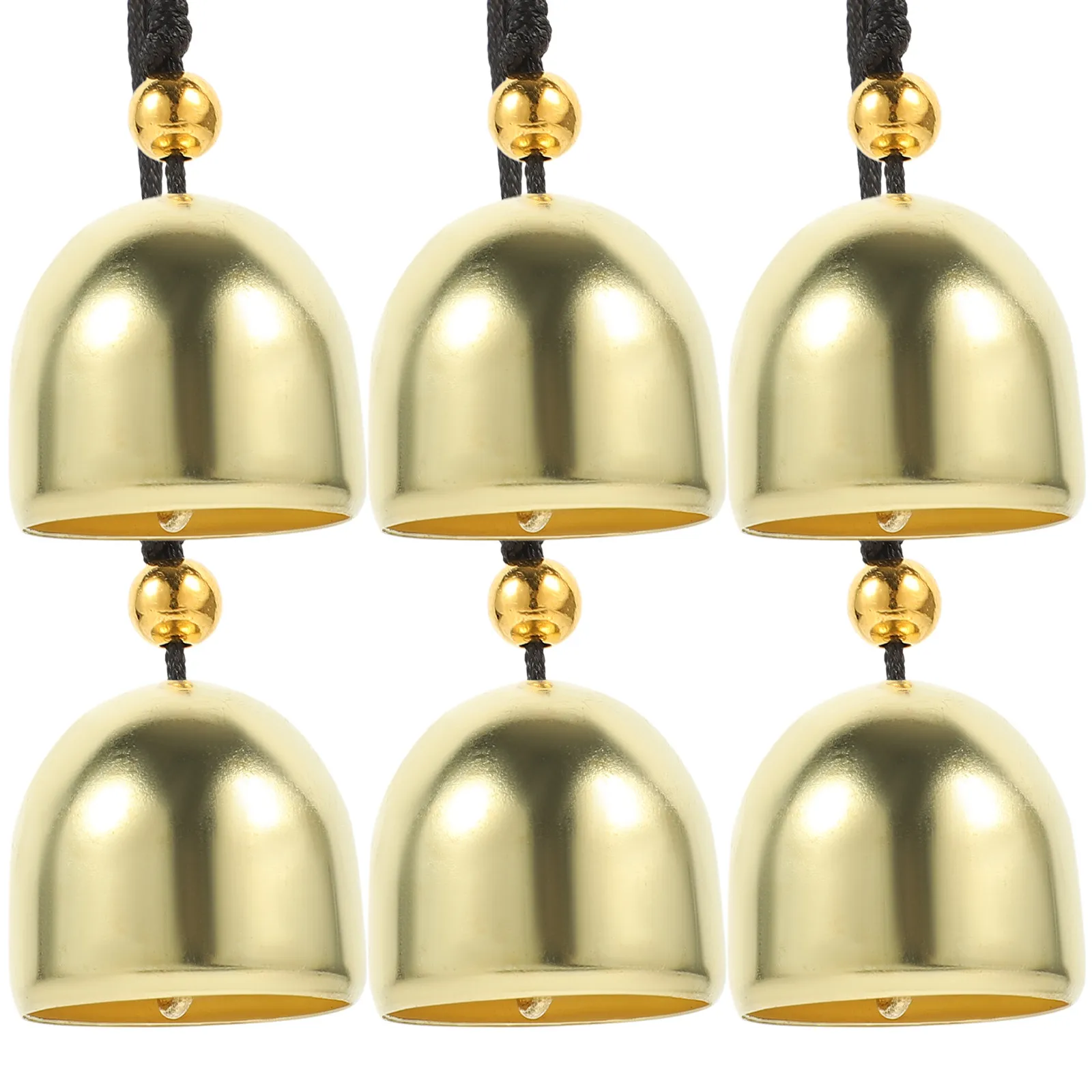 

6Sets Metal Small Bells Alloy Hanging Bells Exquisite DIY Craft Bell Decor for Party Wedding Festival Door Wall Ornament