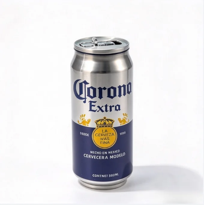304 Stainless Steel Beer Cup 500ML Car Thermos Cola Can Cafe Beer Bottle Laser Printing Botella De Acero Inoxidable