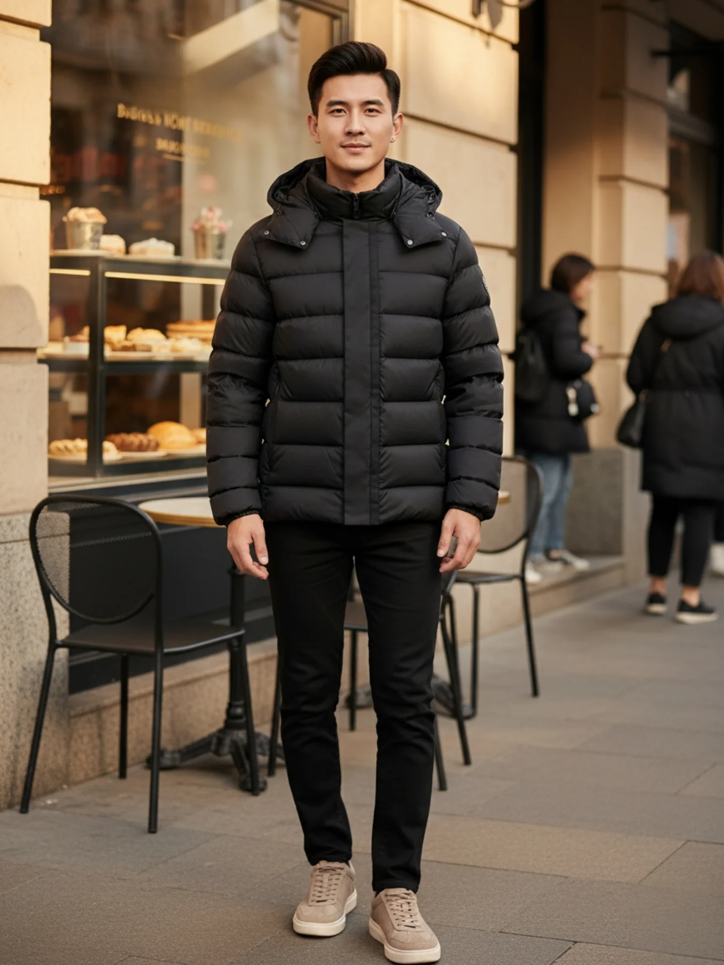 

American Casual Matte Soft High-End Lightweight Premium Men's down Jacket Outdoor Climbing Multi-Pocket Lightweight down Coat