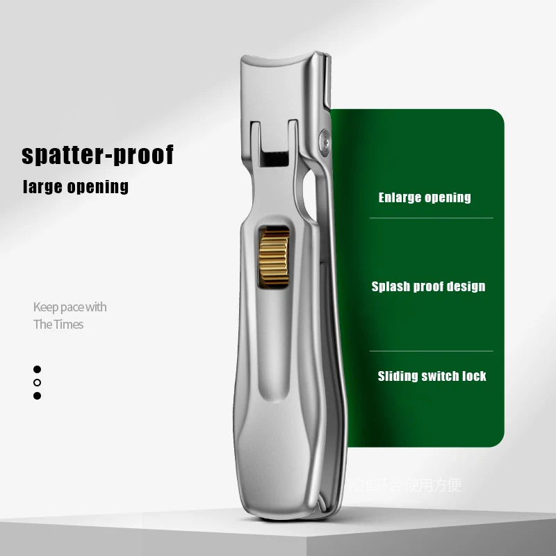 

Stainless Steel Nail Clippers For Thick Toenails And Fingernails Wide Jaw Opening Nail Clipper Nail Cutters, Professional Heavy