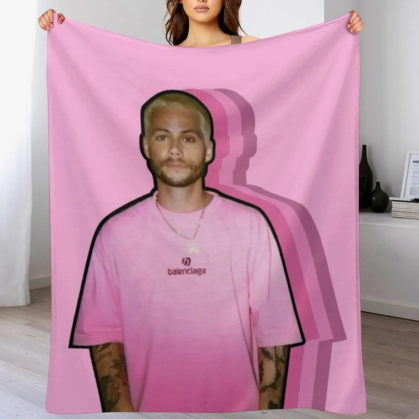 

Dylan Obrien Collage Throw Blanket Long Lasting Soft Plush Blanket for Daily Use