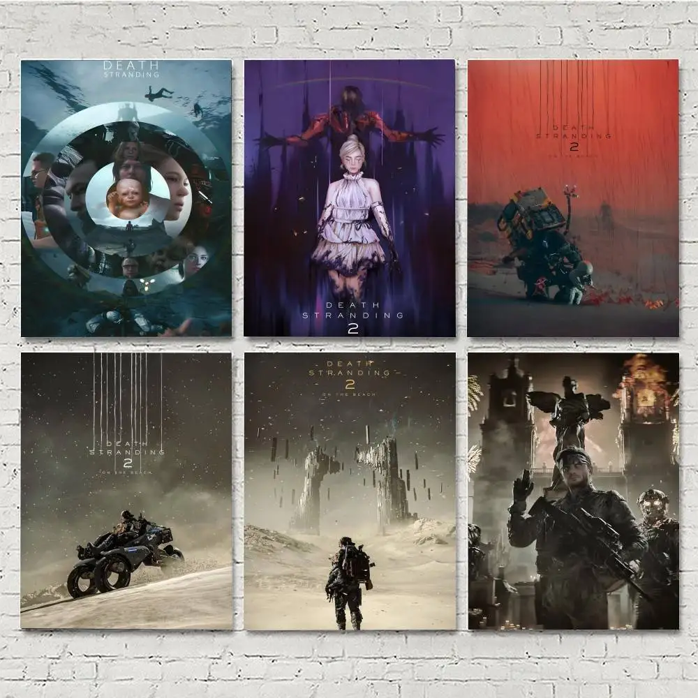 Popular Cool Classic Game D-Death S-Stranding 2 Posters HD Print Vintage Wall Art Decor for Home Study Room