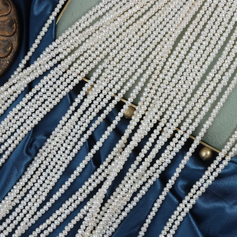 

3-3.5mm Irregular Shapes Punch Natural Freshwater Pearl Semi-Finished Beads for Jewelry Making DIY Necklace Bracelet Accessories