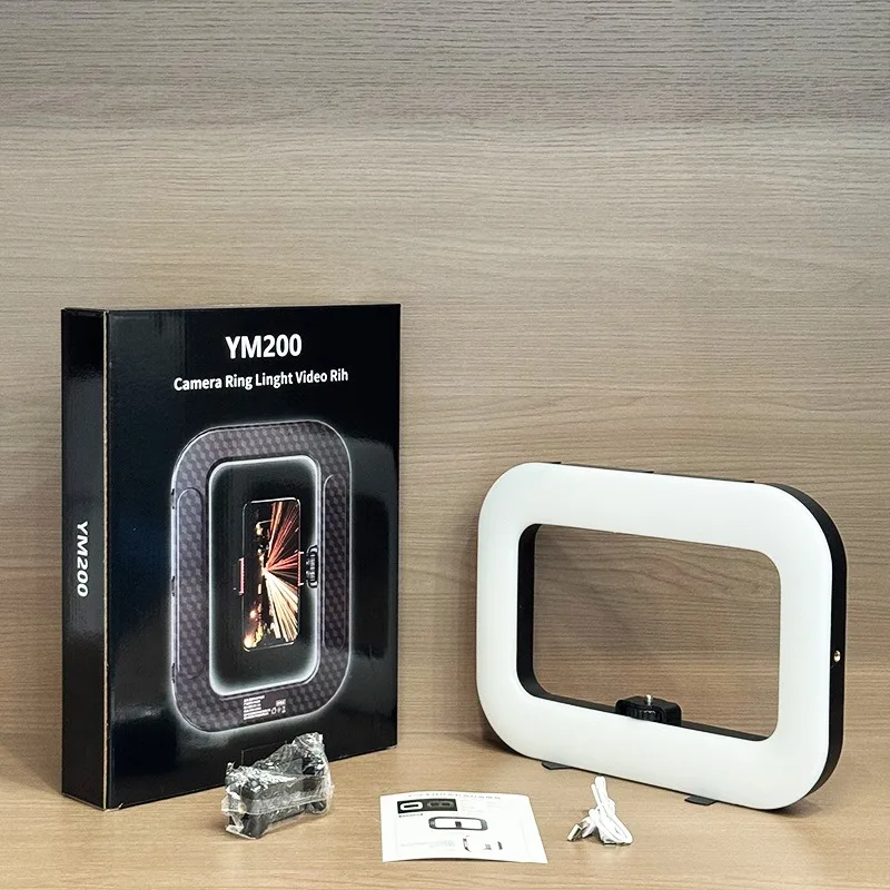 جديد يده حلقة LED قابلة للشحن ملء الضوء المحمولة الهاتف المحمول البث المباشر التصوير سطح المكتب ضوء السيلفي