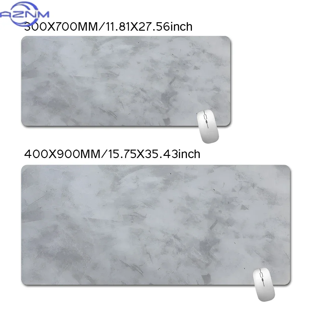 Black and Gray Fabric Art Mouse Pad Office Mats  Simple Carpet Gaming Accessories Rubber Mouse Mat Mousepad  for Computer Table - view 2