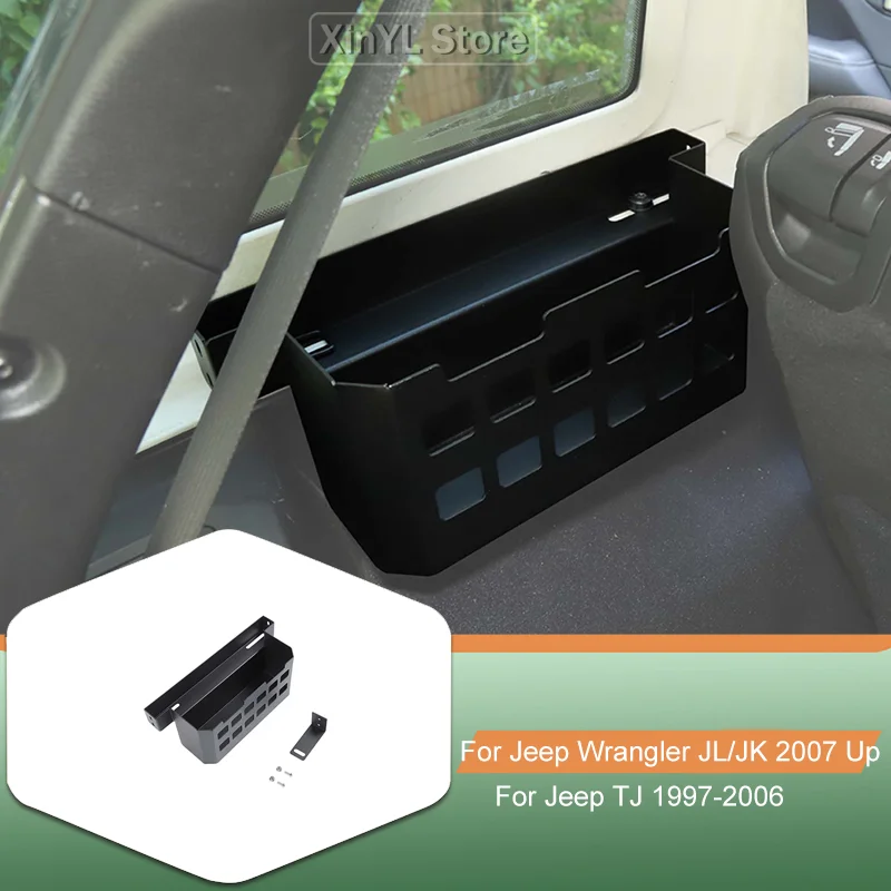 

Aluminum Alloy Multi-Functional Trunk Storage Box For Jeep Wrangler JK / JL / JT Car Interior Accessories
