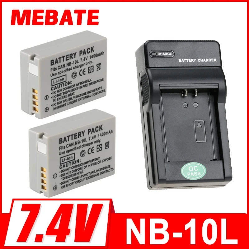 Camera Battery 1400mAh nb-10l NB 10L NB10L For Canon SX40 HS SX40HS SX50 HS SX50HS G1 X G15 G16 SX60 HS G3X  Batteries