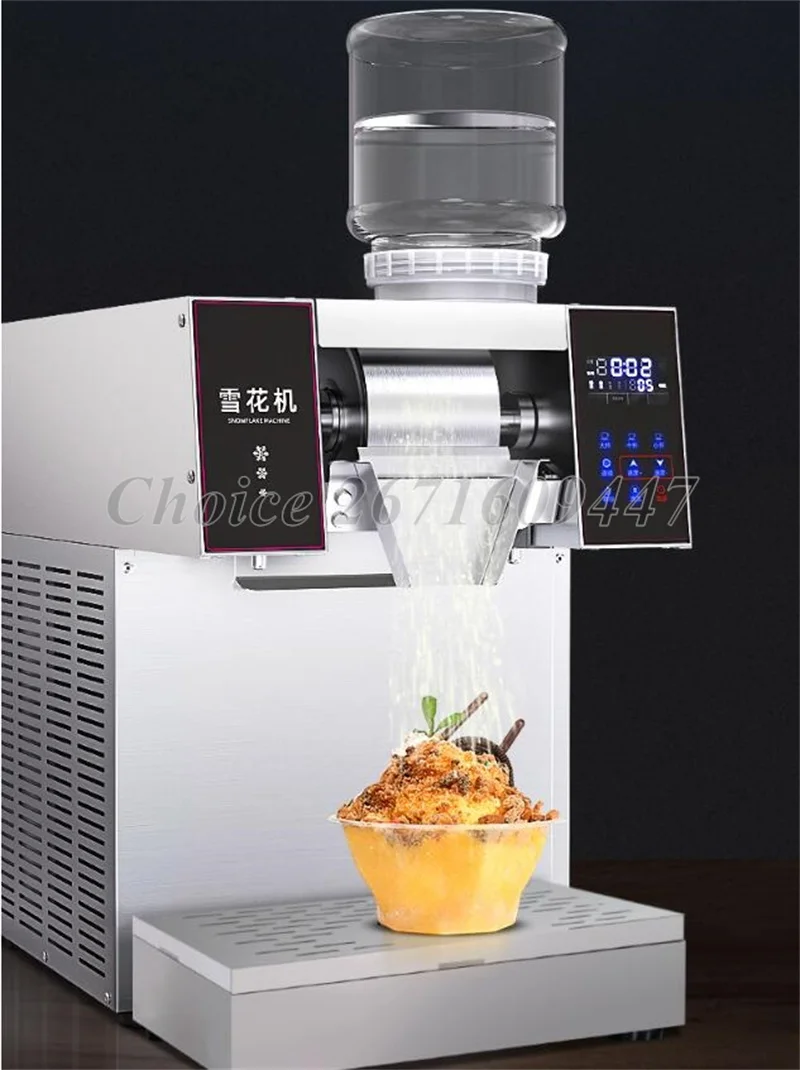 240kg/24h Capacity Water Cooling Electric Shaved Snowflake Ice Korea Bingsu Machine Snow Ice Crusher Shaver Maker