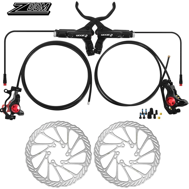 ZOOM HB-775E Elektrische Fiets Schijfrem Set 1100/1850mm E-Bike Hydraulische Remmen Set Elektrische Scooter Hydraulische Schijfrem