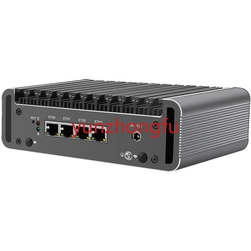 Controle Industrial Soft Router, I226, 2.5G Cartão de Rede, Dual Memory Card Slots, Fanless Mini J4125