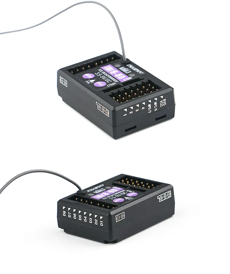 

Flysky INR8-8D 8-Channel 3rd Gen 2.4G Receiver - Upgrade for RC Car Transmitters Remote Controller