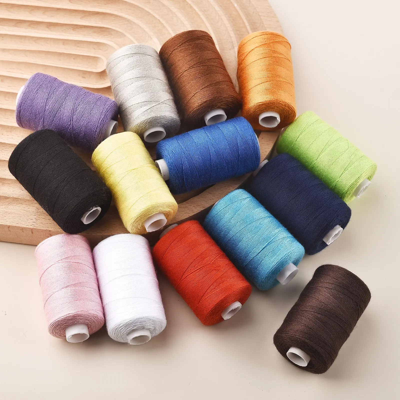 203 Durable Polyester Thread Household Sewing Machine Embroidery Hand-Stitched Needle Thread 300 Meter/Roll Sewing Accessories