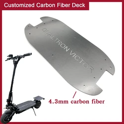 Customized Carbon Fiber Deck Pedal Cover For Dualtron Electric Scooter Thunder Victor Luxury