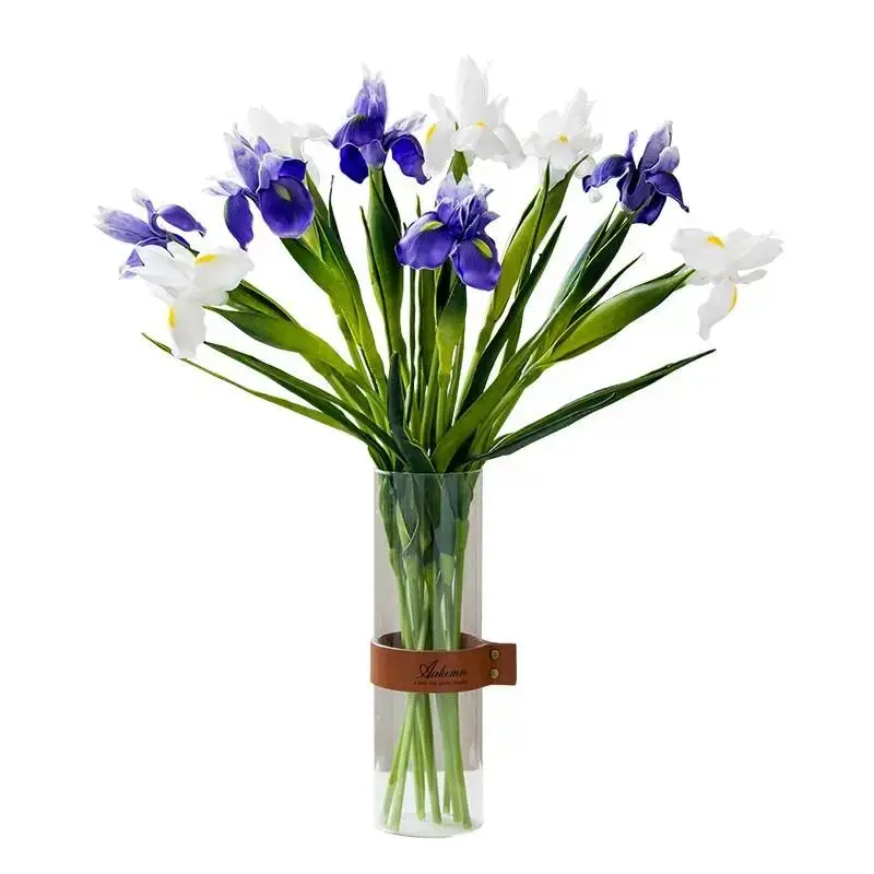 

Blue Iris Ireland 58CM PU Petal Wedding Artificial Flower Floral Event Party Natural Decoration- INDIGO