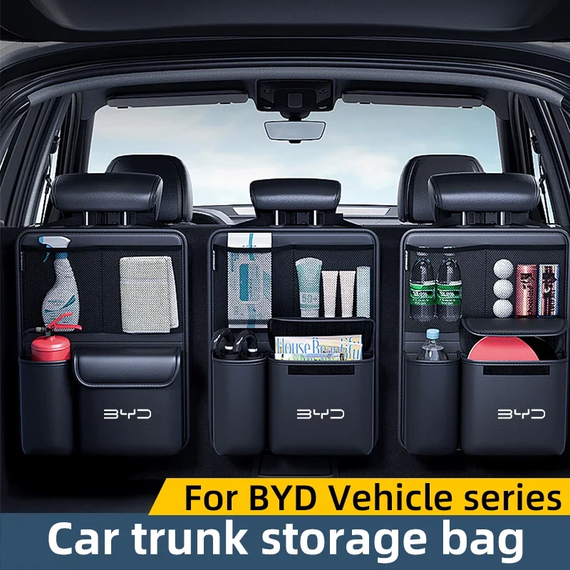 For BYD Seal Atto3 S2 S6 S7 Tang X Dream SUV Trunk Multifunctional Car Storage Box Tidying Storage Hanging Bag