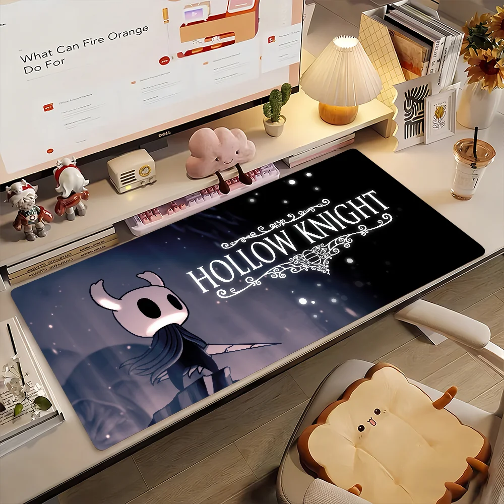 Game H-Hollow Knight Mauspad, rutschfeste Gummi-Gamer-Balance-Computermatte, Dekoration, Schreibtischunterlage, Laptop, Büro, groß