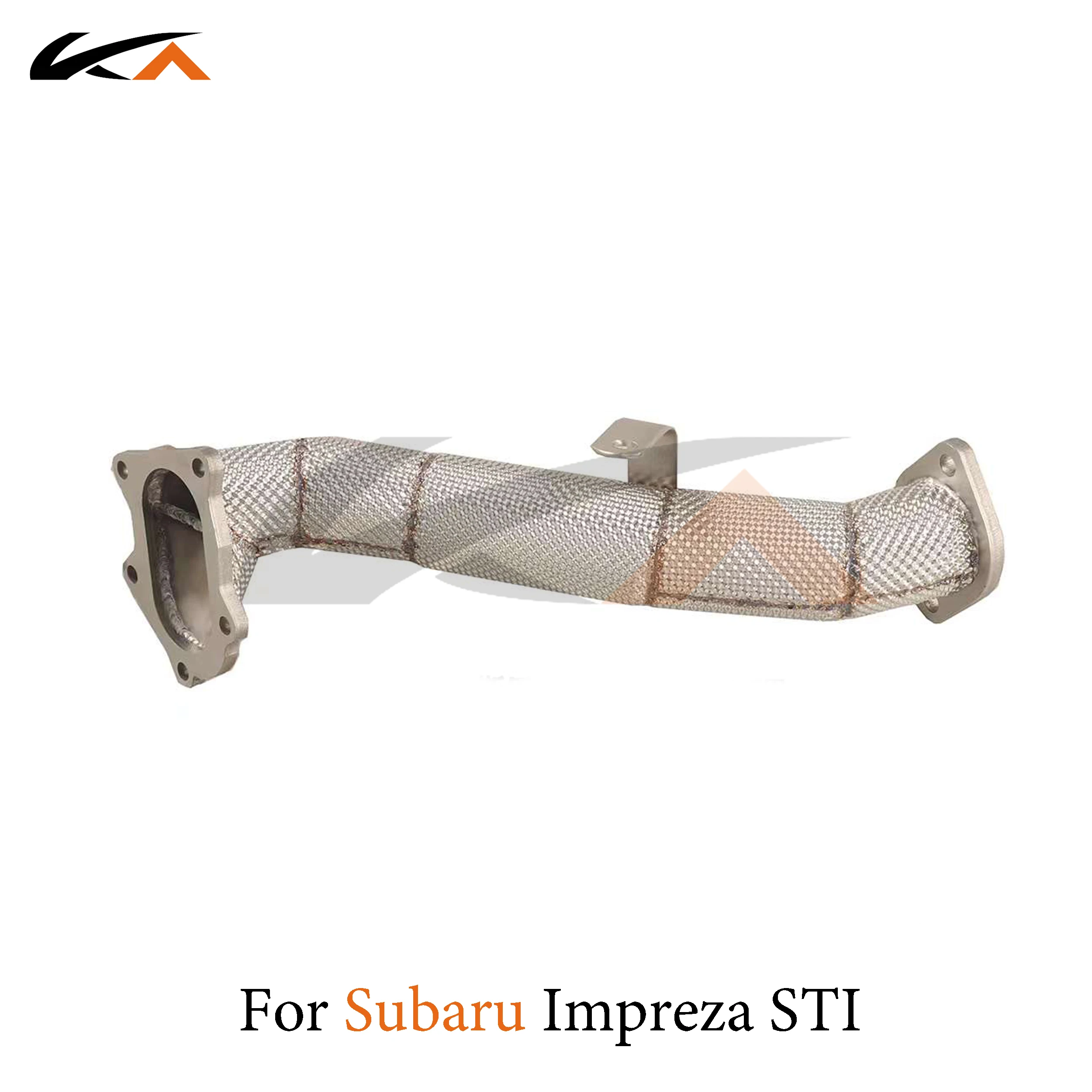 KA ปรับระบบไอเสียหัวสแตนเลส downpipe สําหรับ Subaru Impreza STI 2.5T เพลาท่อ Catalysis ความร้อน SHIELD