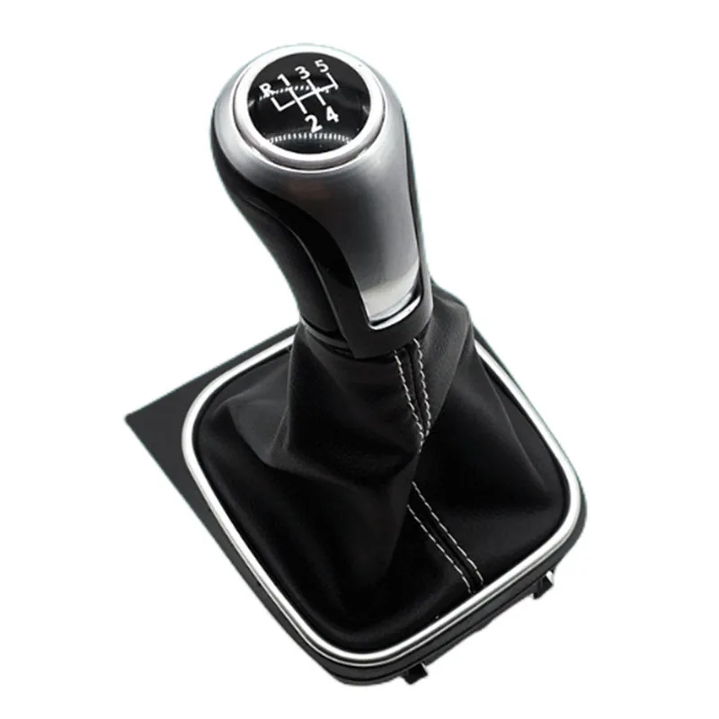 Car Accessories Manual 5/6 Speed Gear Shift Knob Gaiter Boot Cover For Volkswagen Golf 5/6 MK5/MK6 Scirocco(2009) Octavia(2006)