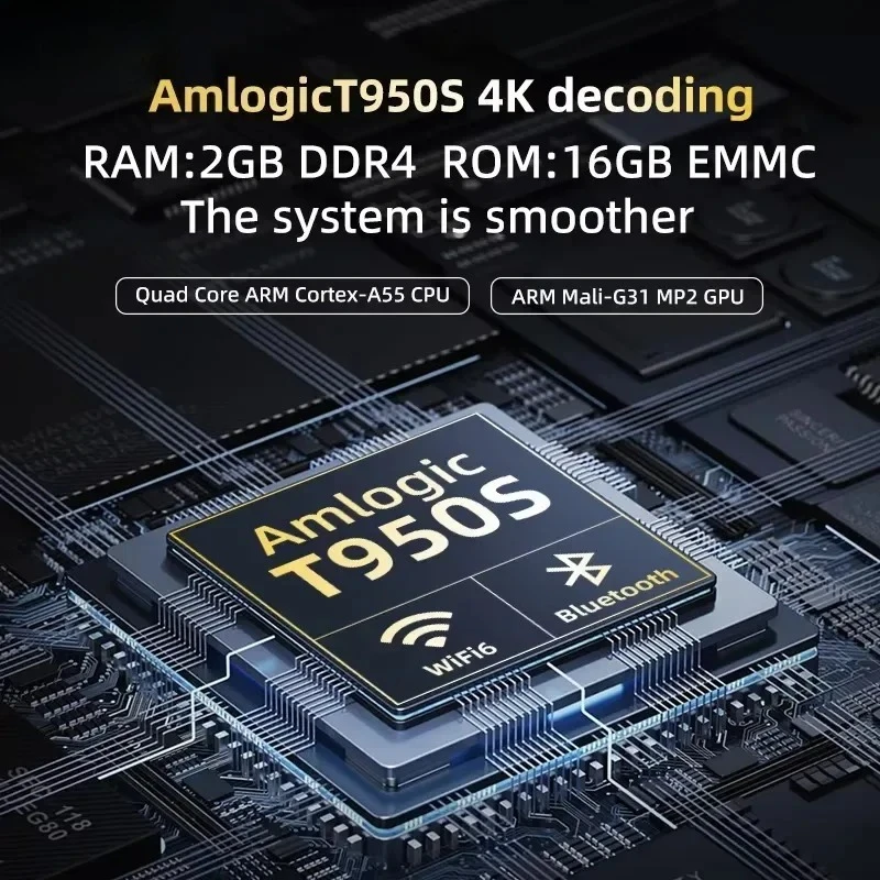 4K 350Lms 1080P Full HD Projector Auto Focus Lens LCD Lamp Android 13 Airplay Features Portable Home Theater Use