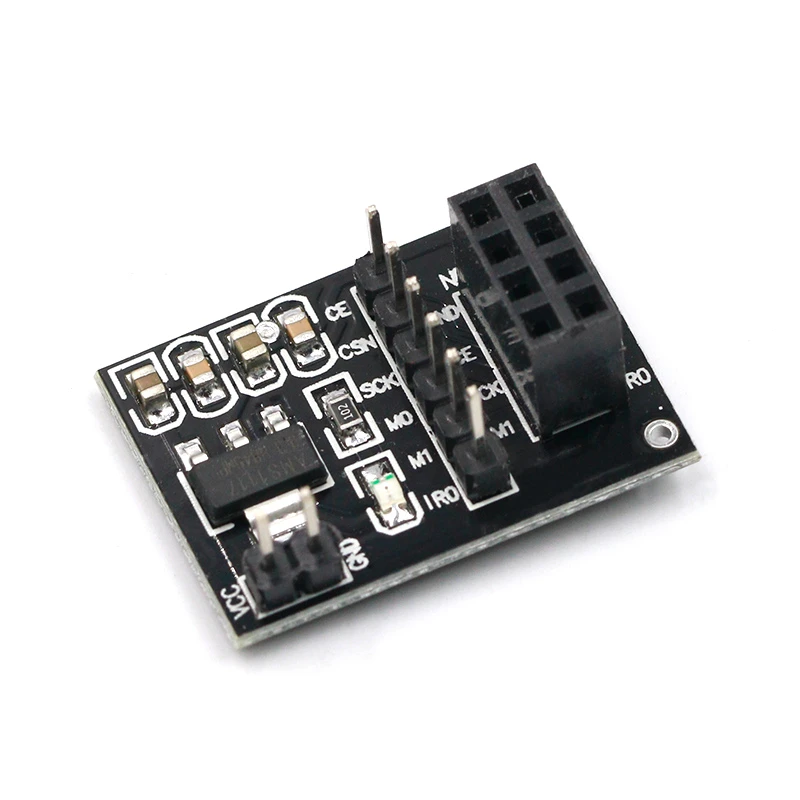 5pcs NRF24L01 Wireless adapter Module 3.3V New Socket Adapter plate Board For 8Pin For arduino Robot Car 24L01 Wireless Module