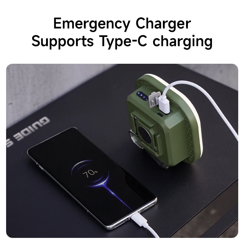 MOSLIGHTING Camping Lantern Portable with 5 Modes Dimmable Hanging Tent Lamp USB Rechargeable LED Lighting for Outdoor Emergency