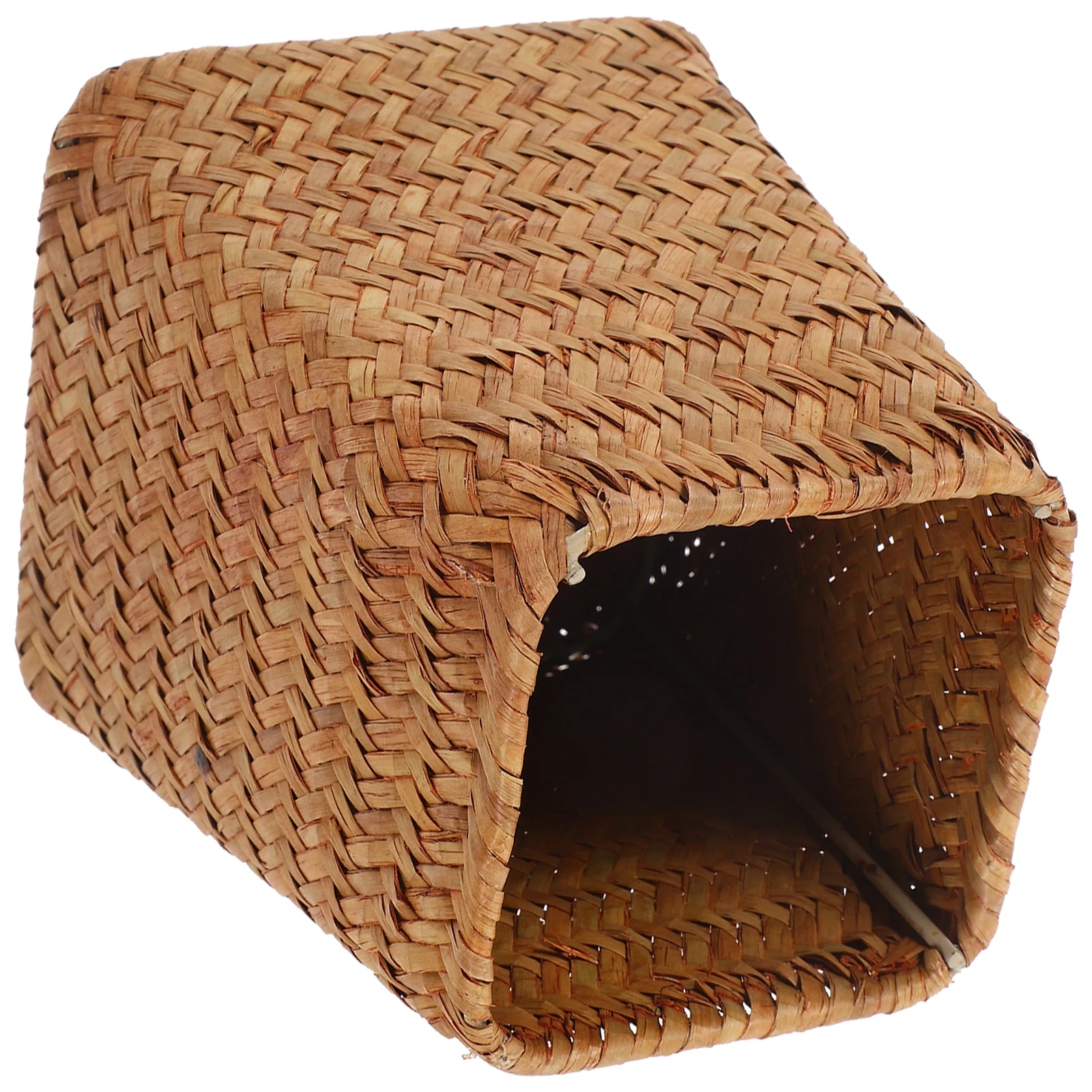 

Woven Pen Holder Flower Basket 12x12x14cm Vintage Indoor Plant Pot Straw Decorative Vase Storage Solution Multifunctional
