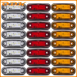 4x/6x/8x/10x LED 12V 24V Car External Side Marker Clearance Tail Light Signal Warning Brake Indicator Trailer Truck Lorry Bus