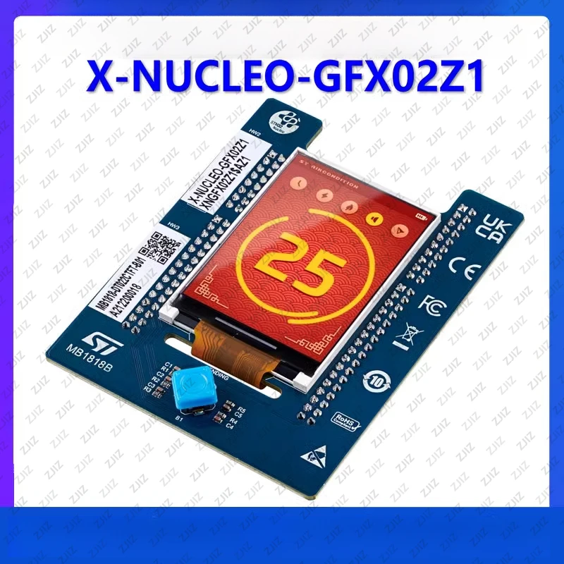 

X-NUCLEO-GFX02Z1 Zio Connector STM32 Nucleo Display Expansion Board
